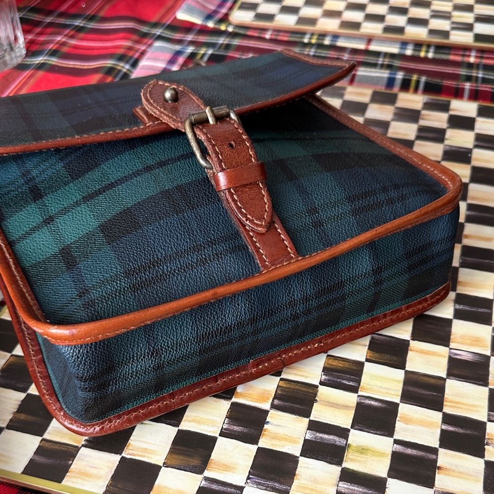 Polo by Ralph Lauren vintage black watch plaidCrossbody Bag - Picture 6 of 7